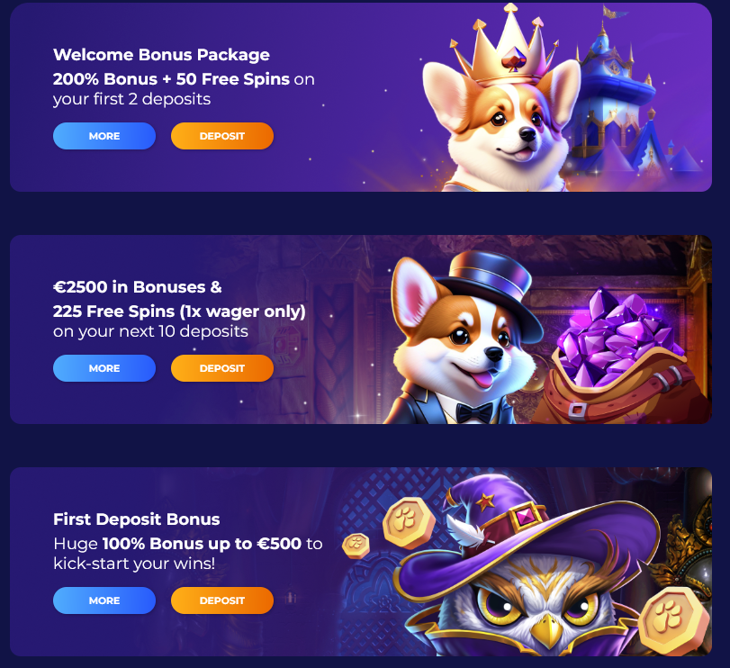 CorgiSlot bonuses