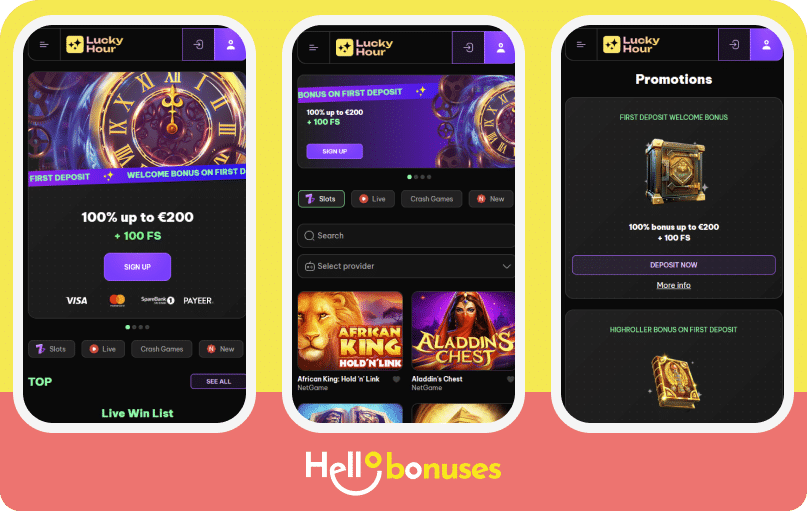 luckyhour mobile version