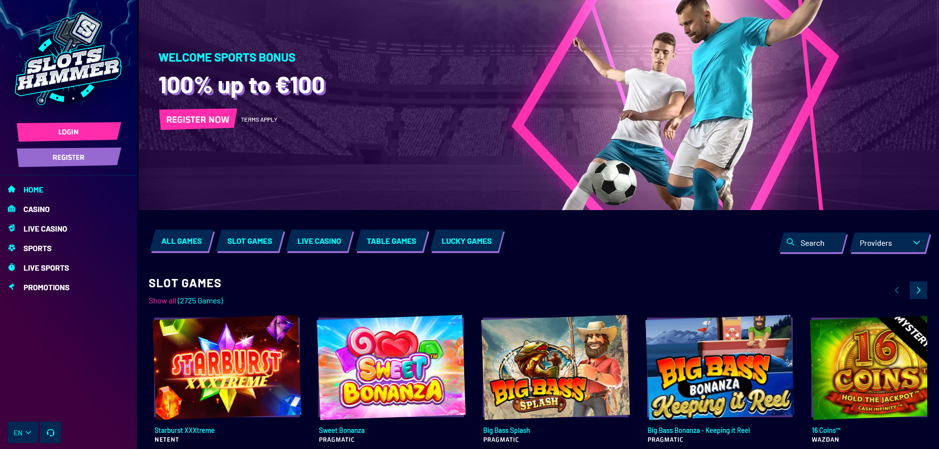 slots hammer casino review