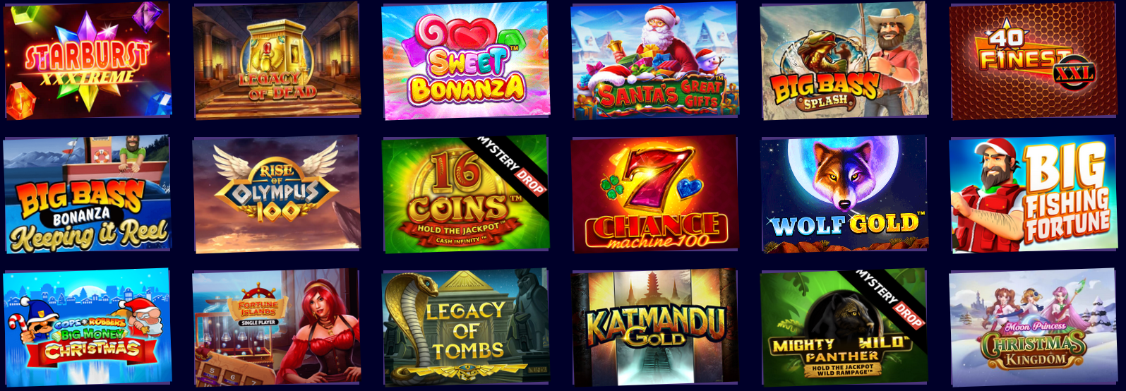 Slotshammer game selection