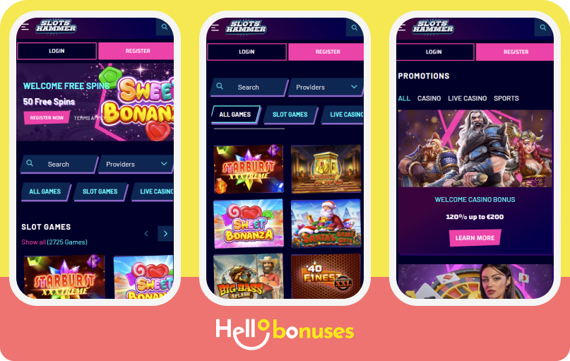 Slots Hammer Casino mobile