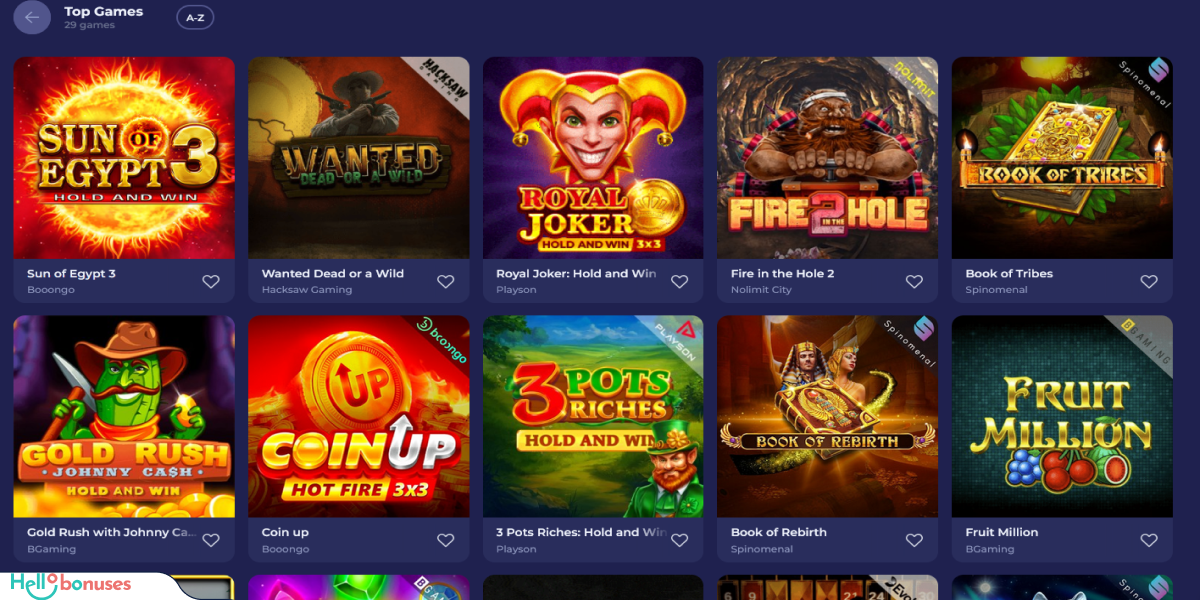 Bruno Casino Games