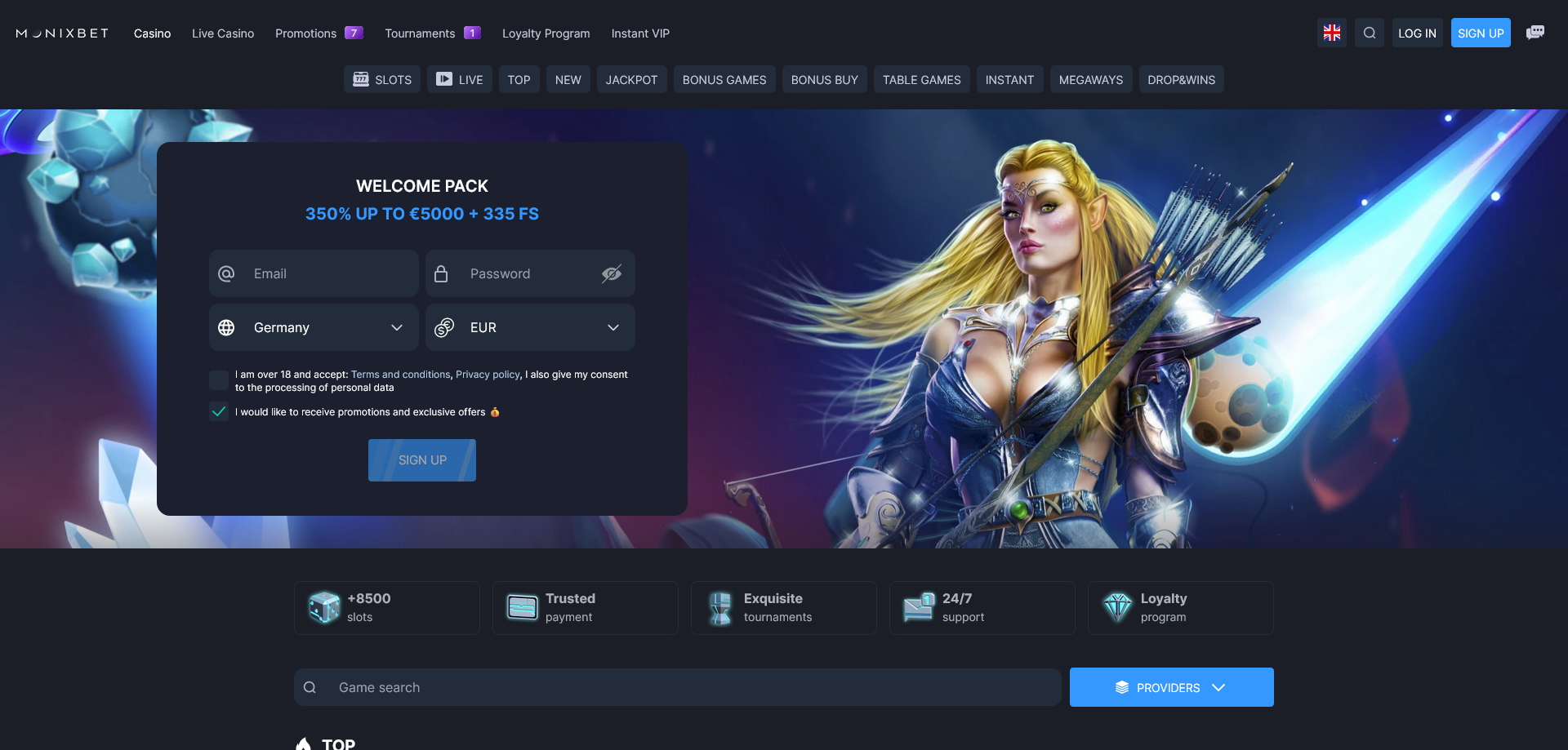 Monixbet casino recensie