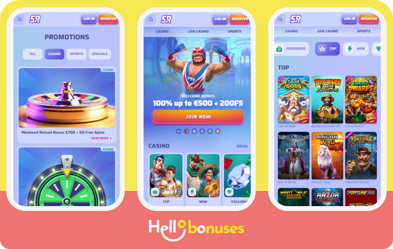 Spin Rollz Casino mobile