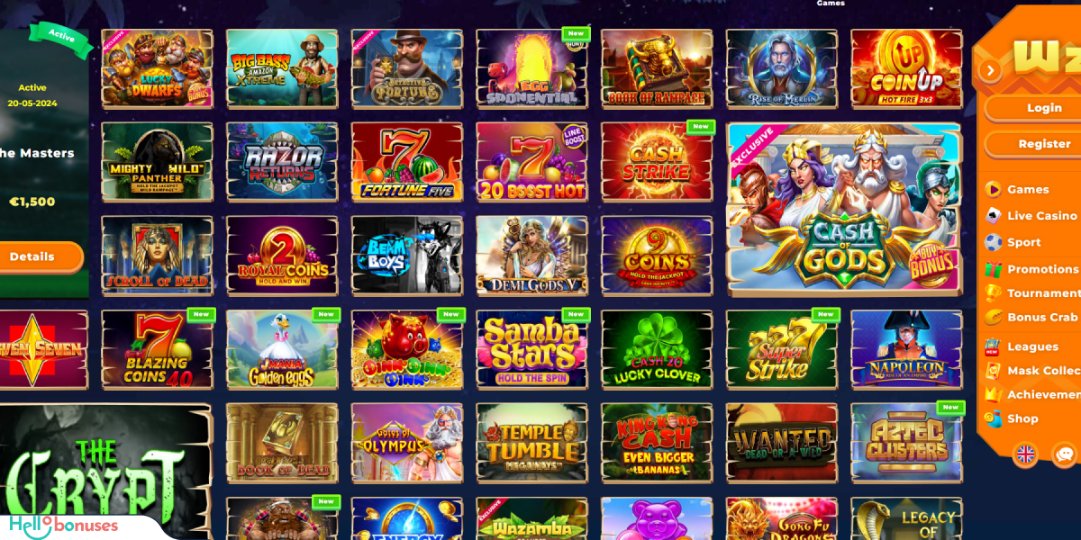 Wazamba Casino Games