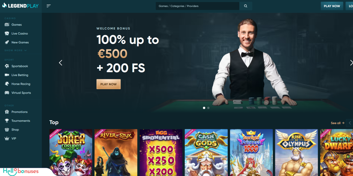 LegendPlay Casino Review