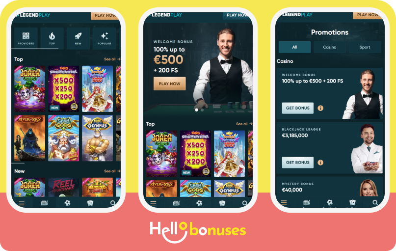 LegendPlay Casino mobile
