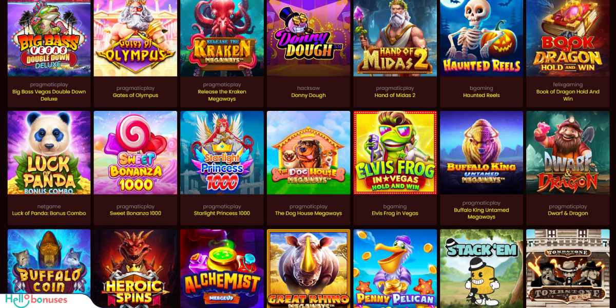 DragonSlots Casino Games