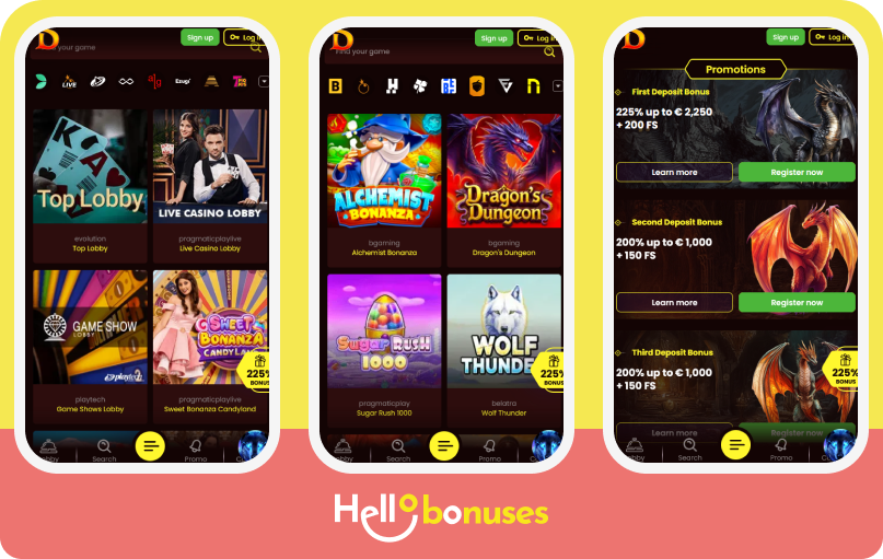 DragonSlots Casino mobile