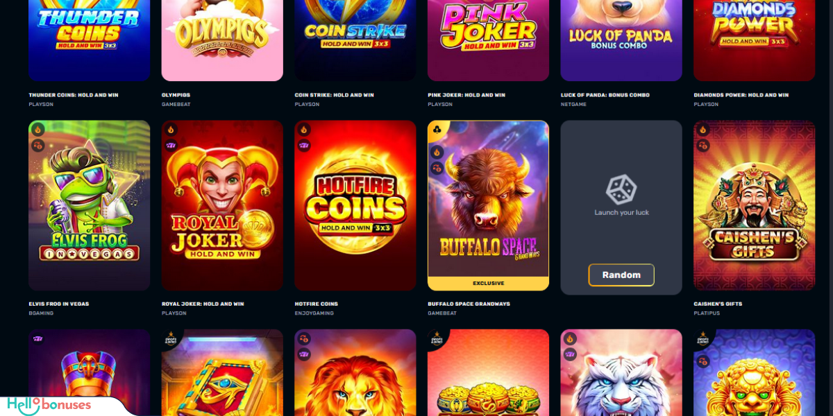 RocketPlay Casino Games