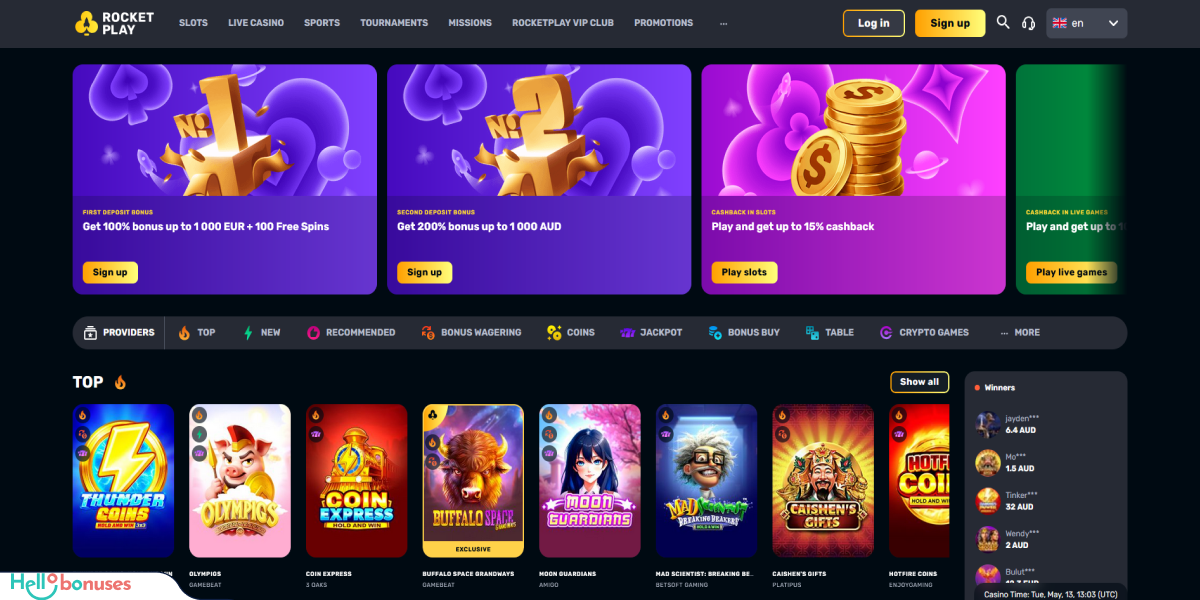 RocketPlay Casino Review