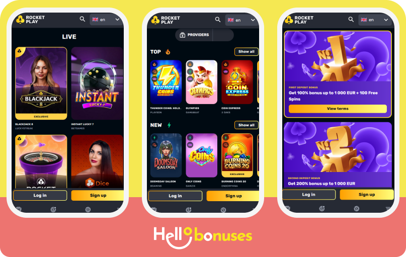 RocketPlay Casino mobile