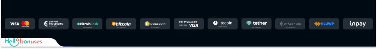 RocketPlay Casino payment methods