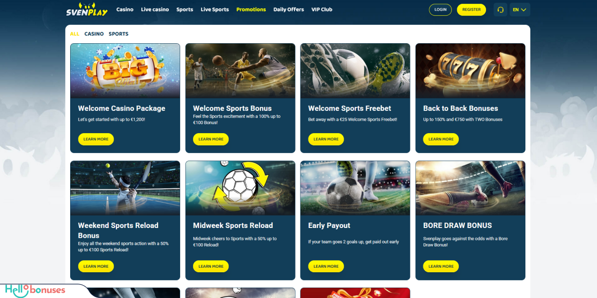 SvenPlay Casino Bonussen