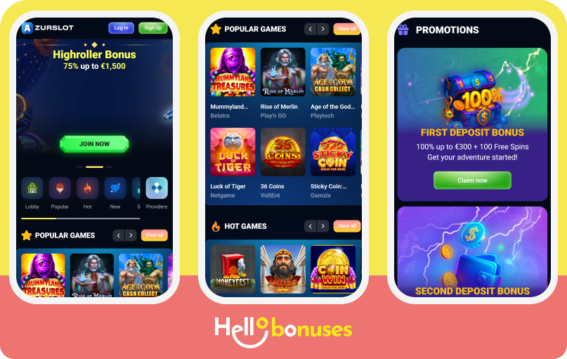 Azurslot Casino mobile