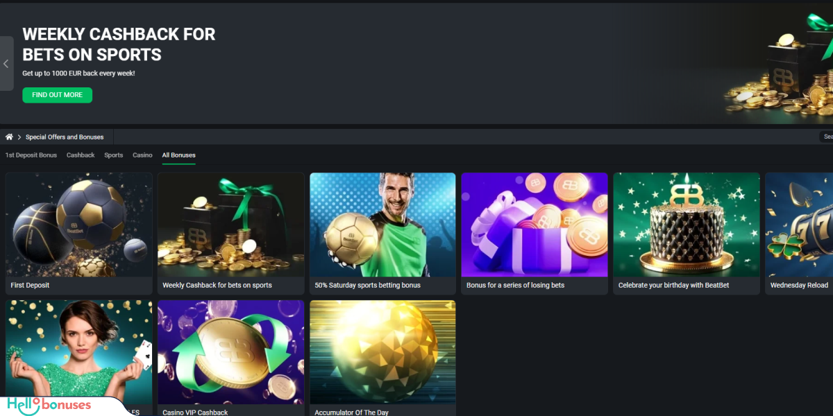 BeatBet Casino Bonuses