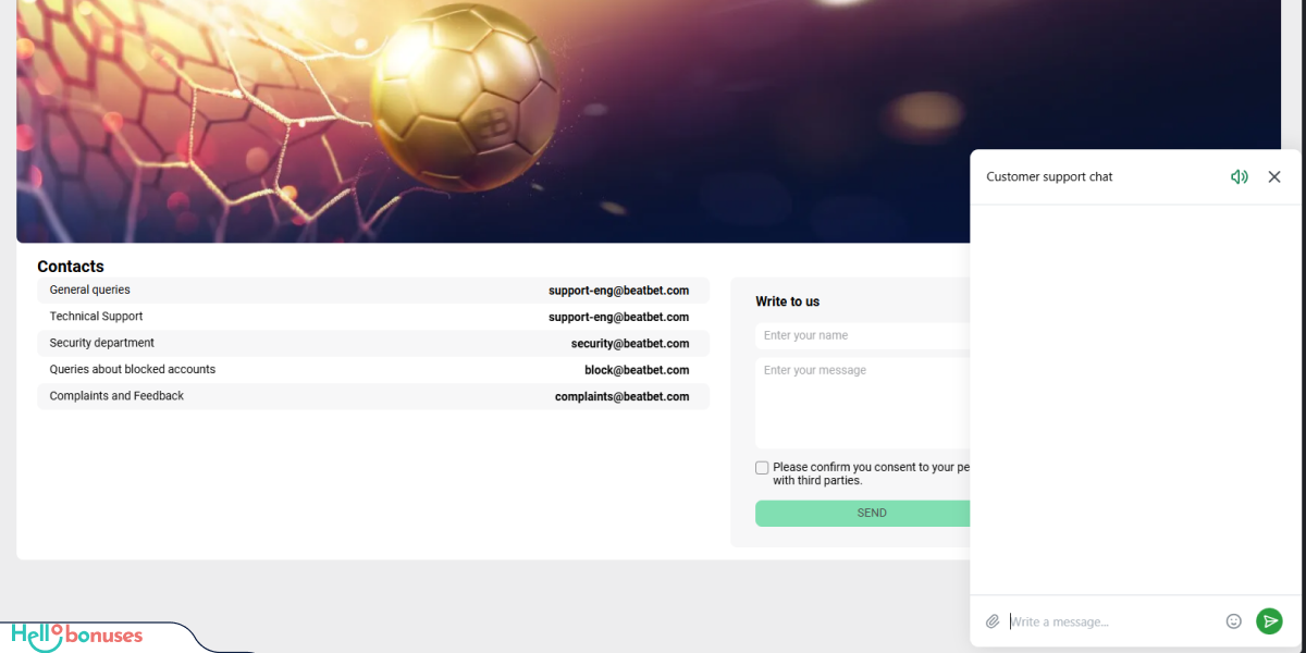 BeatBet Casino Support