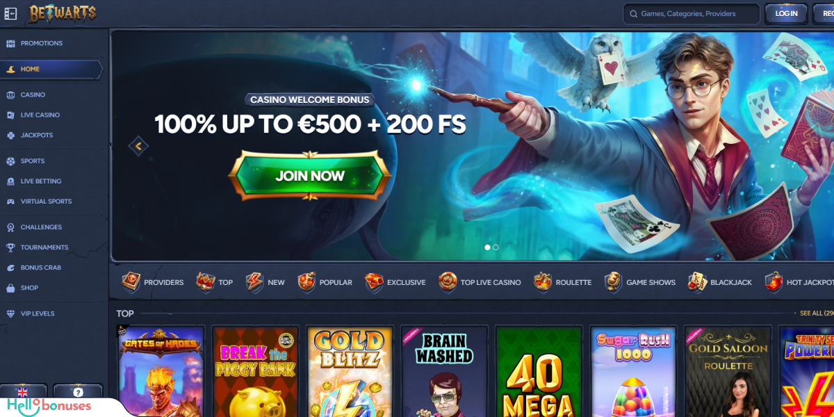 Betwarts Casino Review