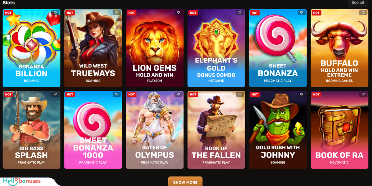CrownGold Casino Games