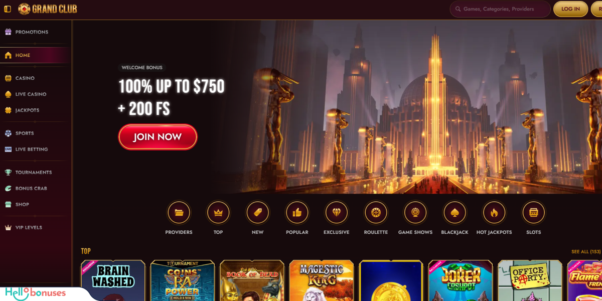 GrandClub Casino Review