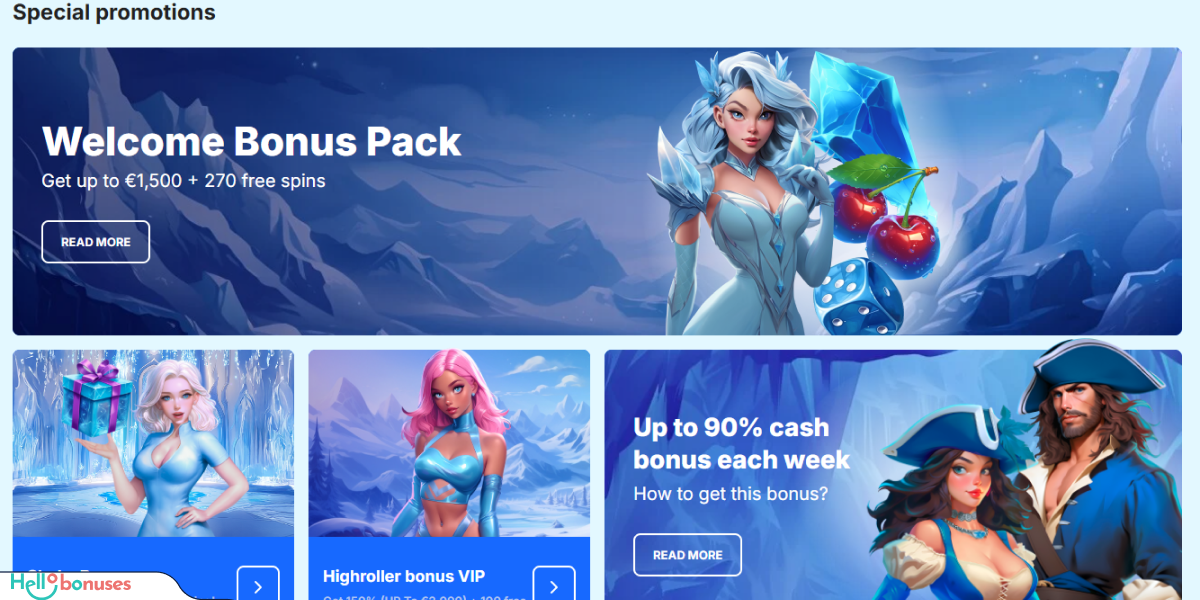 Ice Casino Bonuses
