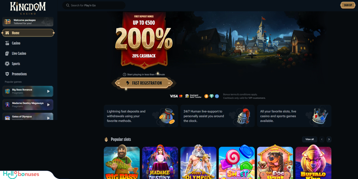 Kingdom Casino Review