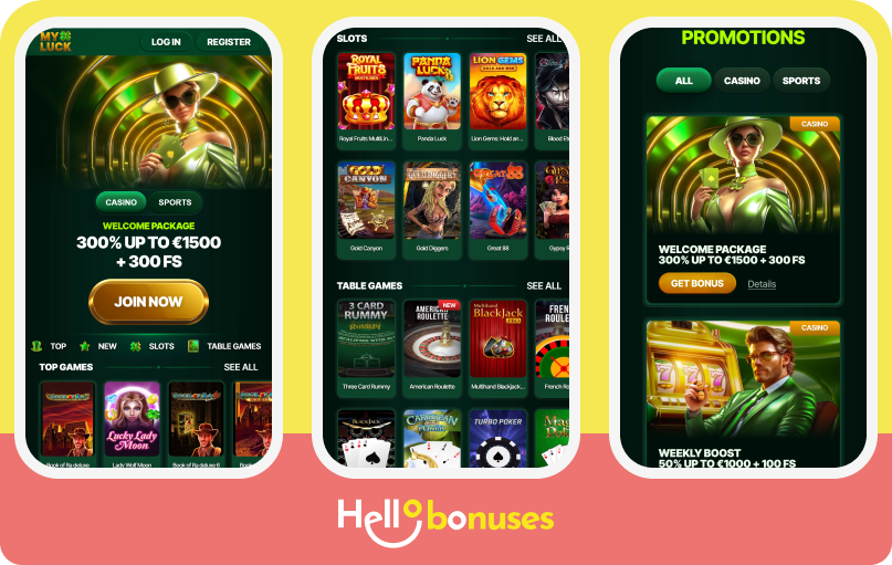 MyLuck Casino mobile