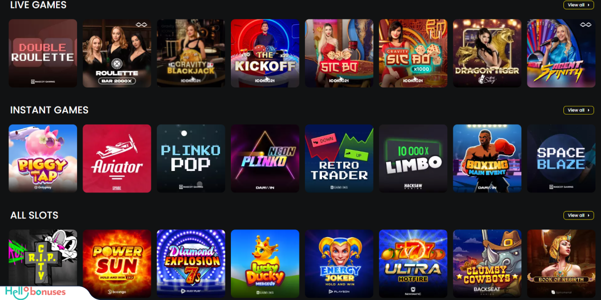 NixBet Casino Games