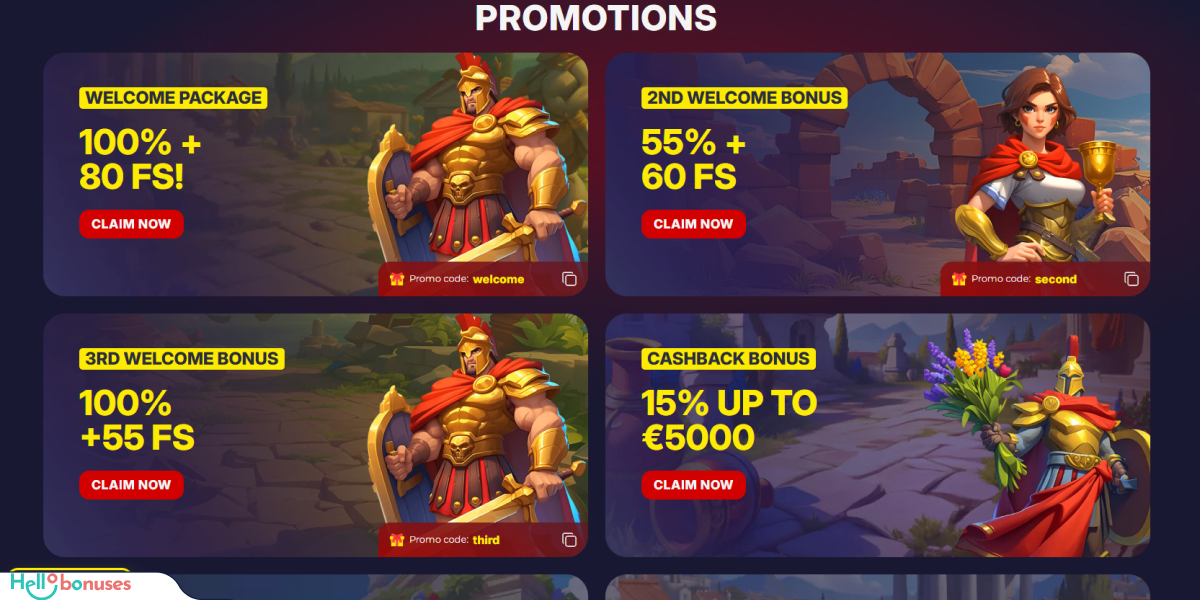 Slota Casino Casino Bonuses