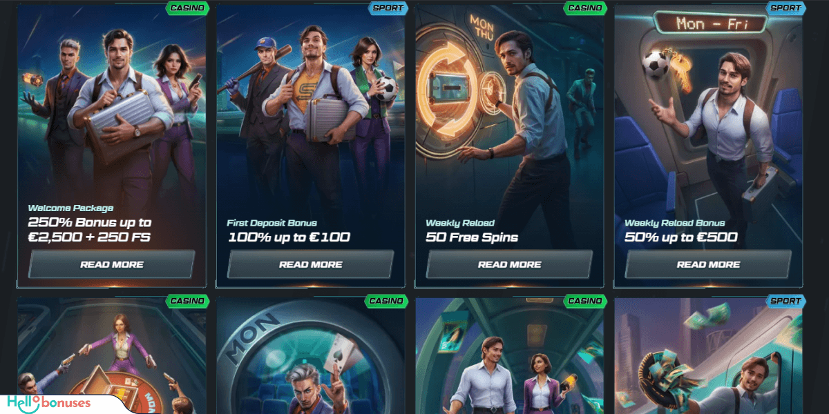 Spinational Casino Bonuses