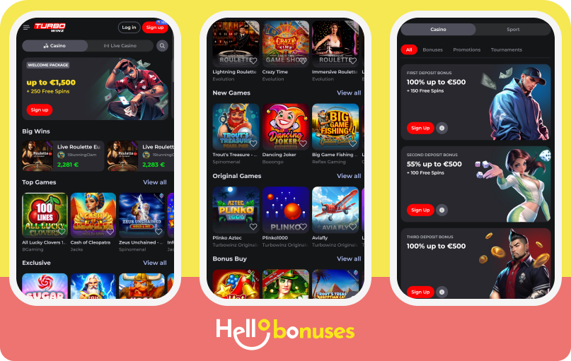 TurboWinz Casino mobile