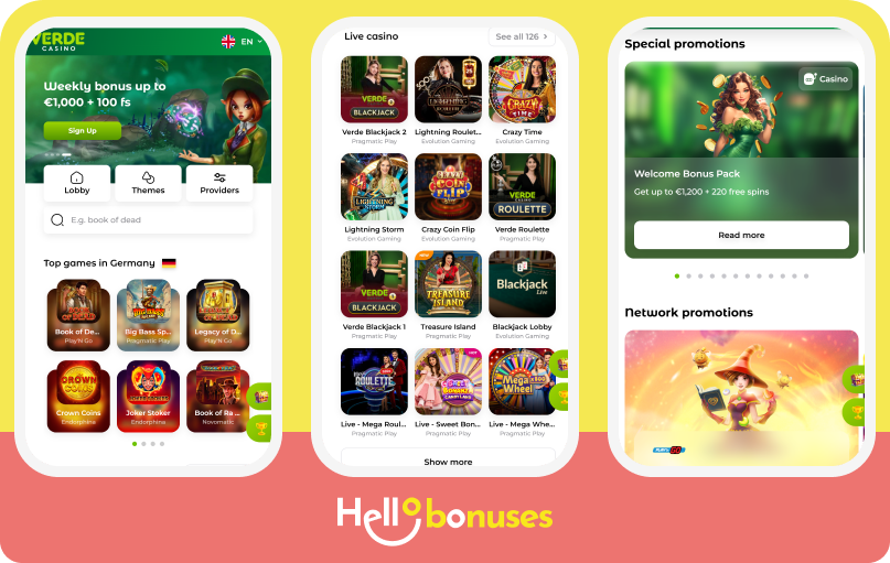 Verde Casino mobile