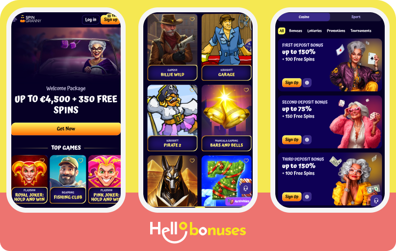 SpinGranny Casino móvil