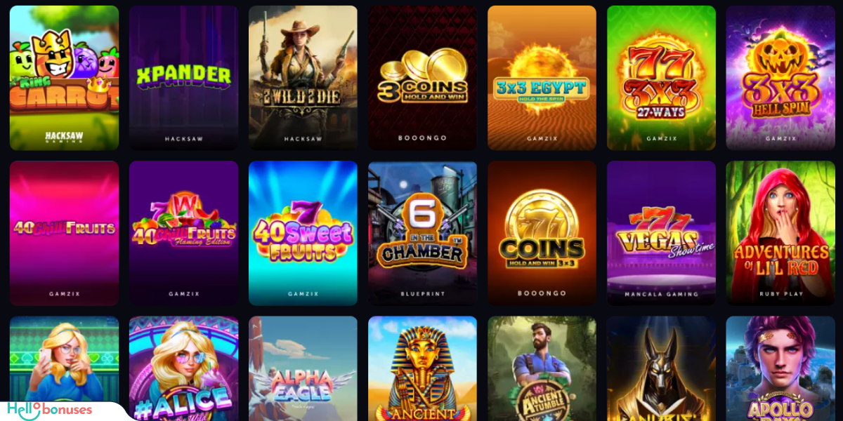 ZaziBet Casino Games