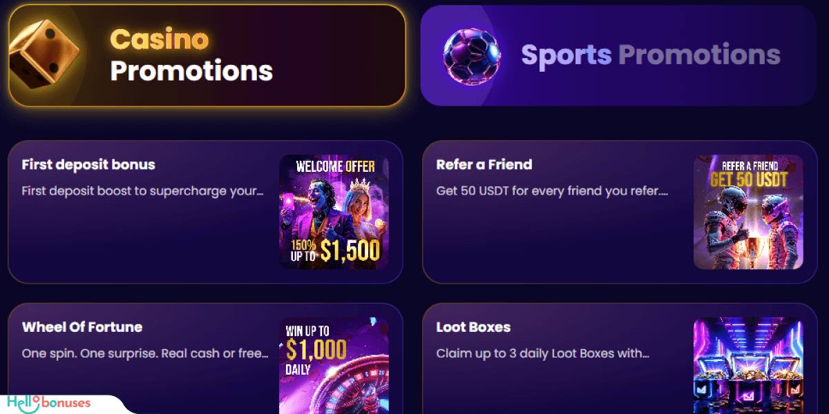 BiggerZ Casino Bonuses