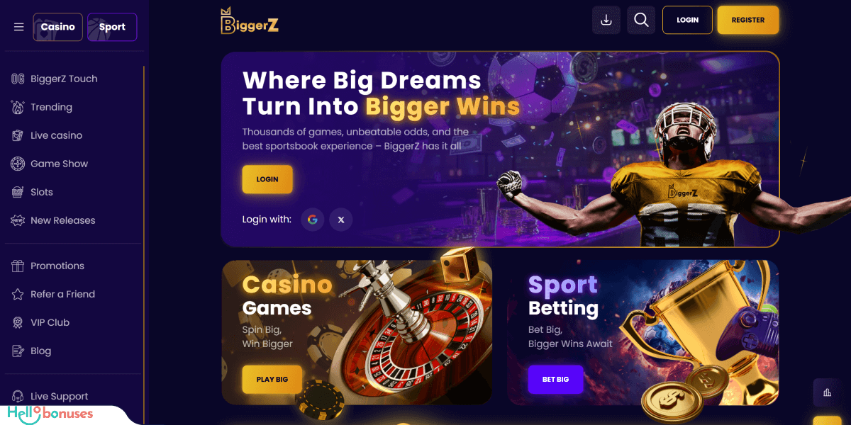 BiggerZ Casino Review