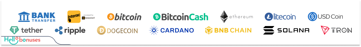 BiggerZ Casino payment methods