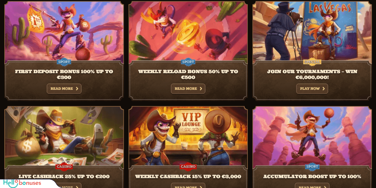 Bonus du casino Lizaro