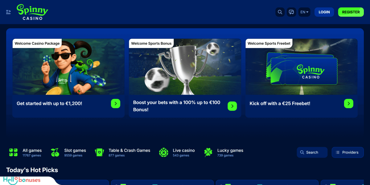 Spinny Casino Recensie