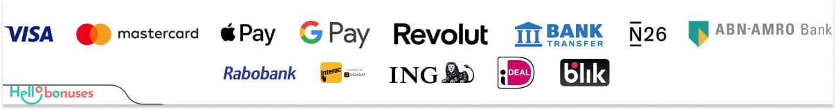 Zonder Cruks Casino payment methods