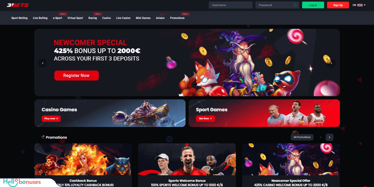 31Bets Casino Bewertung