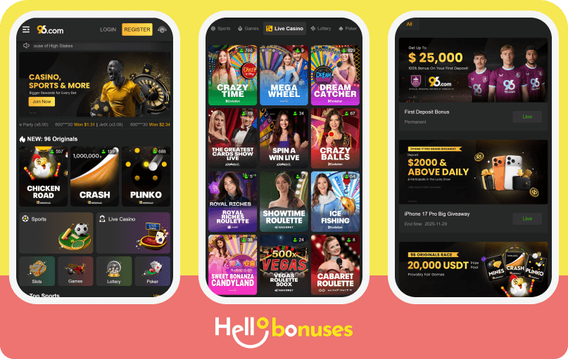 96.com mobile