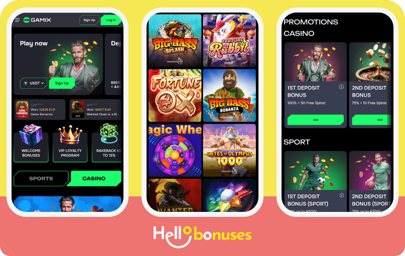 Gamix Casino mobile