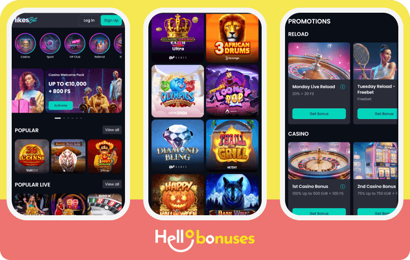 Likes.Bet Casino mobile