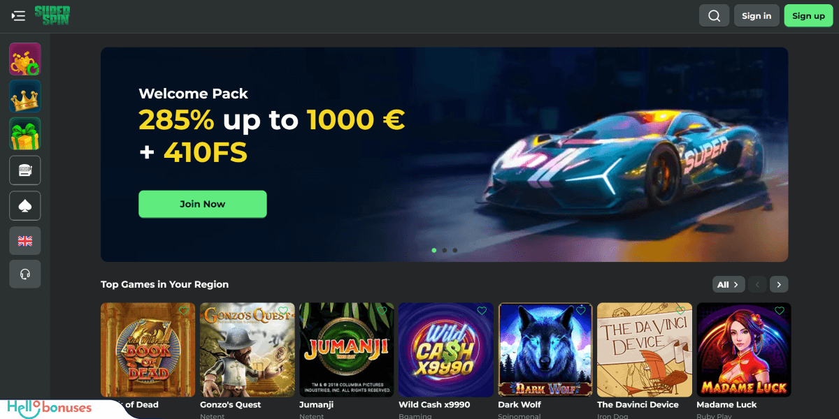 Recensione di Super Spin Casino