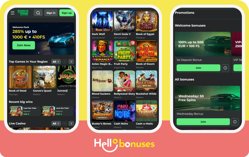 Super Spin Casino mobile