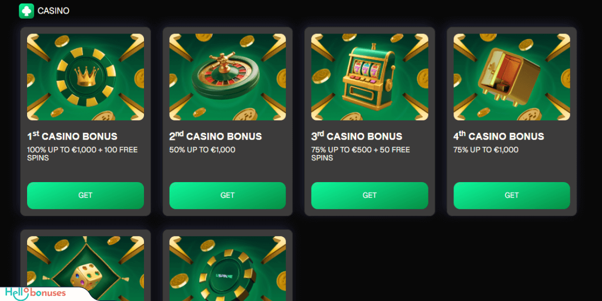 USpin.me Casino Bonussen