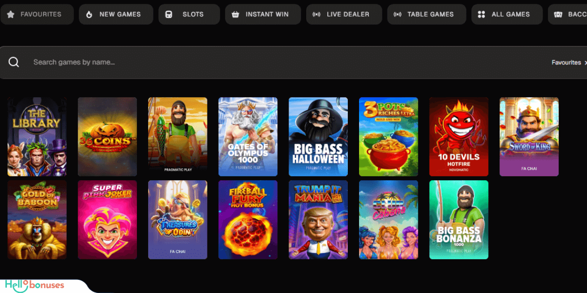 USpin.me Casino Games