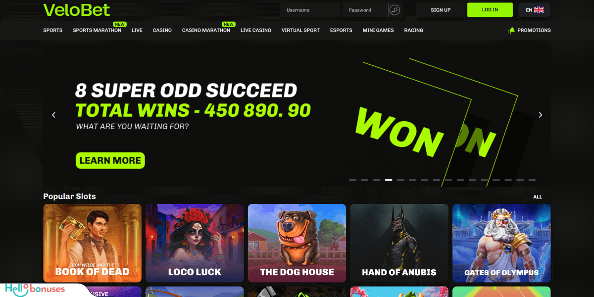 VeloBet Casino Bewertung