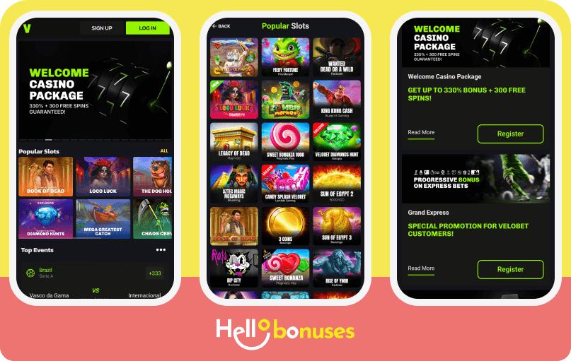 VeloBet Casino mobile